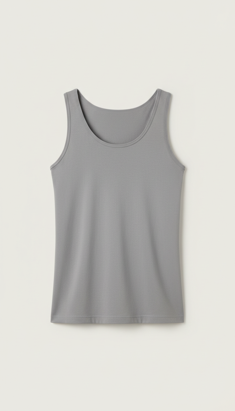 Seamless tank top with stretch-knit comfort